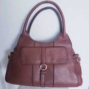 NWT Cole Hann medium size leather shoulder bag, whiskey leather bag $325 value